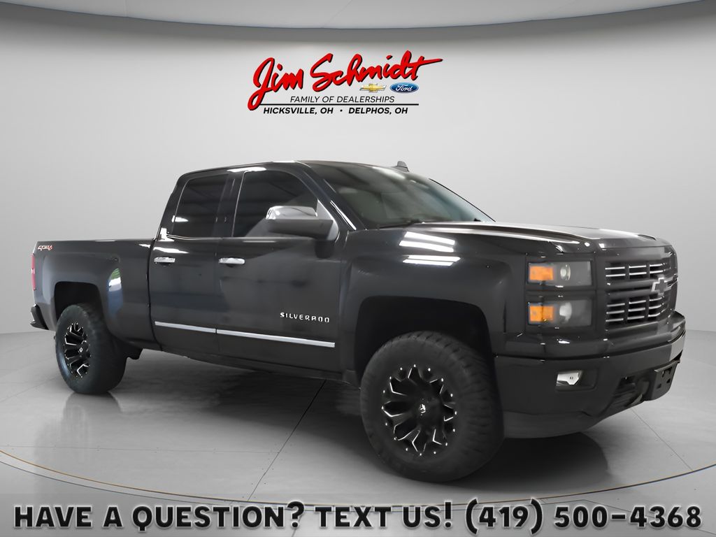Black 2015 Chevrolet Silverado 1500 Pickup Truck Four-Wheel Drive 6-Speed Automatic Overdrive