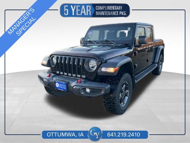 Black Clearcoat 2021 Jeep Gladiator Rubicon Crew Cab 4WD Pickup Truck Four-Wheel Drive 8-Speed Automatic