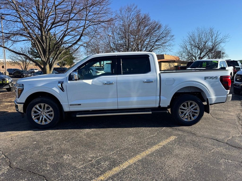 New 2026 Star White Metallic Tri-Coat Ford Lariat image 3
