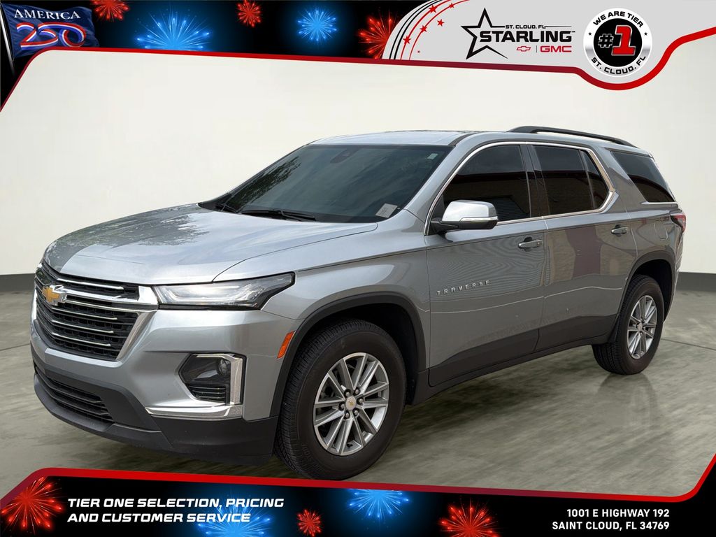 Sterling Gray Metallic 2023 Chevrolet Traverse SUV / Crossover Front-Wheel Drive 9-Speed Automatic