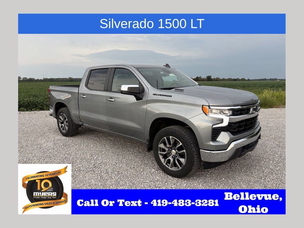 Sterling Gray Metallic 2025 Chevrolet Silverado 1500 Pickup Truck Four-Wheel Drive Automatic