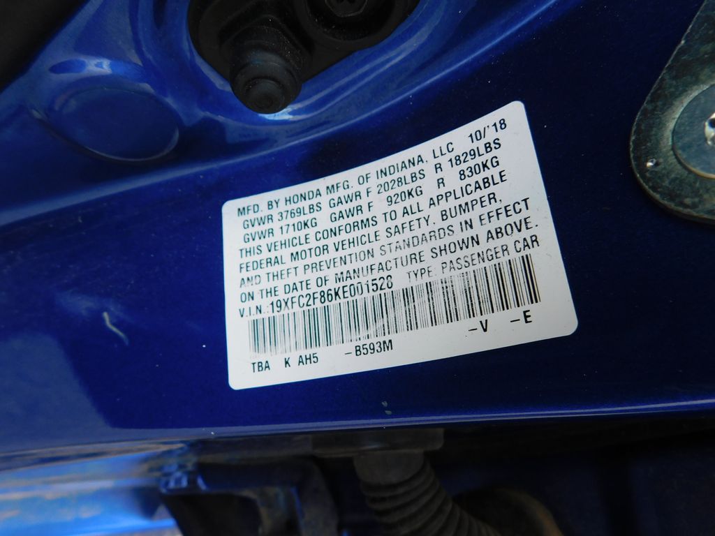 2019 Honda Civic Sport 11