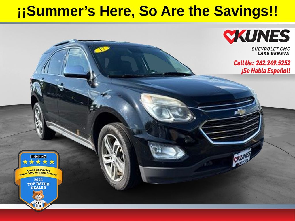Mosaic Black Metallic 2017 Chevrolet Equinox SUV / Crossover All-Wheel Drive 6-Speed Automatic Overdrive