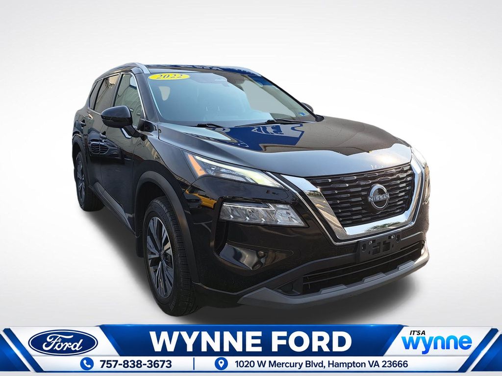 Super Black 2022 Nissan Rogue SUV / Crossover All-Wheel Drive Continuously Variable Transmission