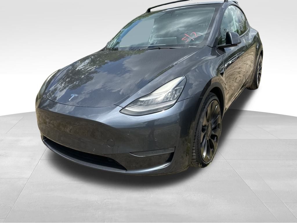 2021 Midnight Silver Metallic Tesla Model Y Performance AWD SUV