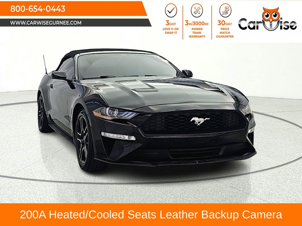 Shadow Black 2020 Ford Mustang Convertible Rear-Wheel Drive Automatic