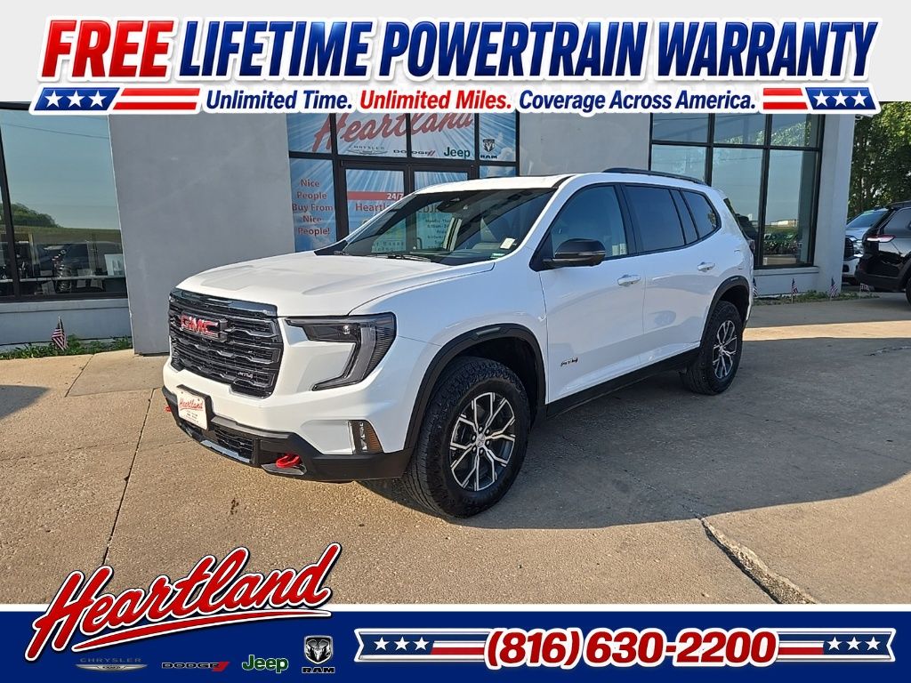 Summit White 2026 GMC Acadia SUV / Crossover Four-Wheel Drive 8-Speed Automatic