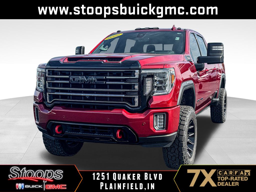 Cayenne Red Tintcoat 2022 GMC Sierra 2500HD AT4 Crew Cab 4WD Pickup Truck Four-Wheel Drive 6-Speed Automatic