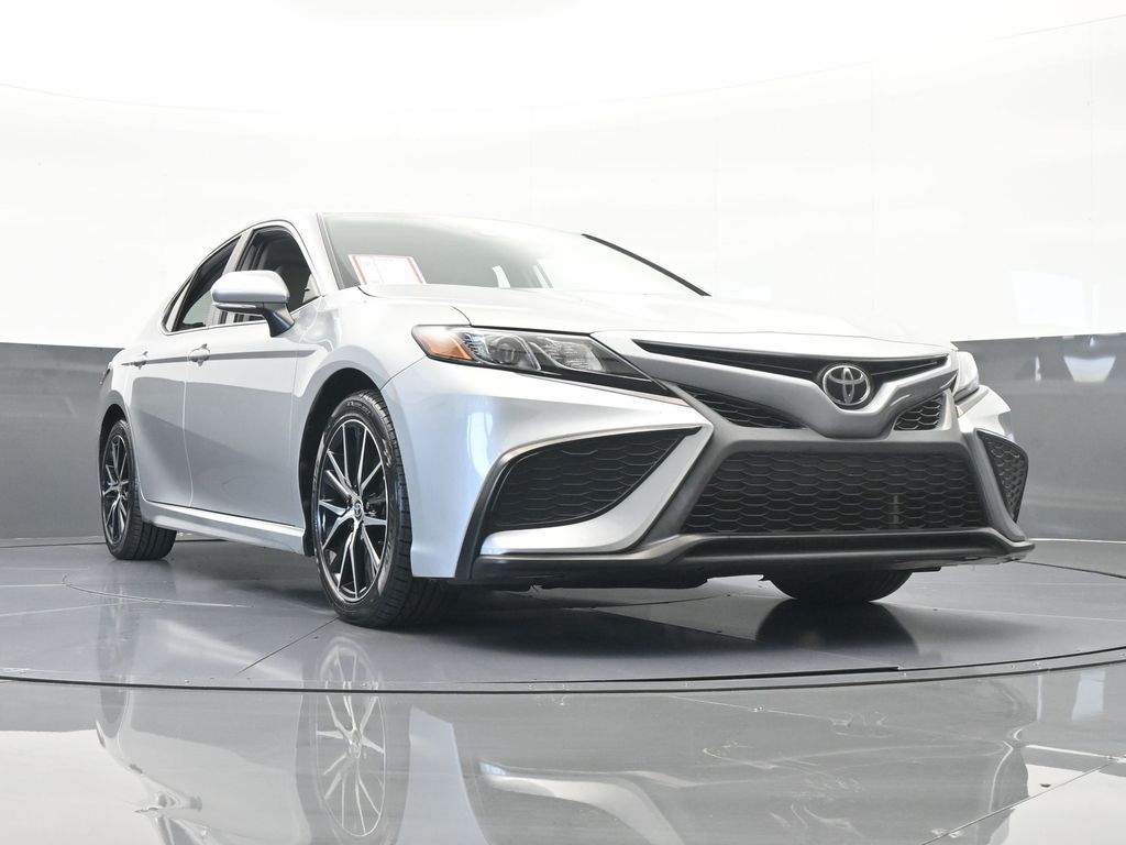 Used 2021 Celestial Silver Metallic Toyota SE image 60