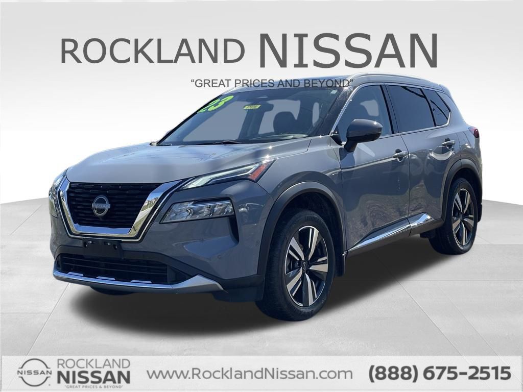 Boulder Gray Pearl 2023 Nissan Rogue Platinum AWD SUV / Crossover All-Wheel Drive Continuously Variable Transmission