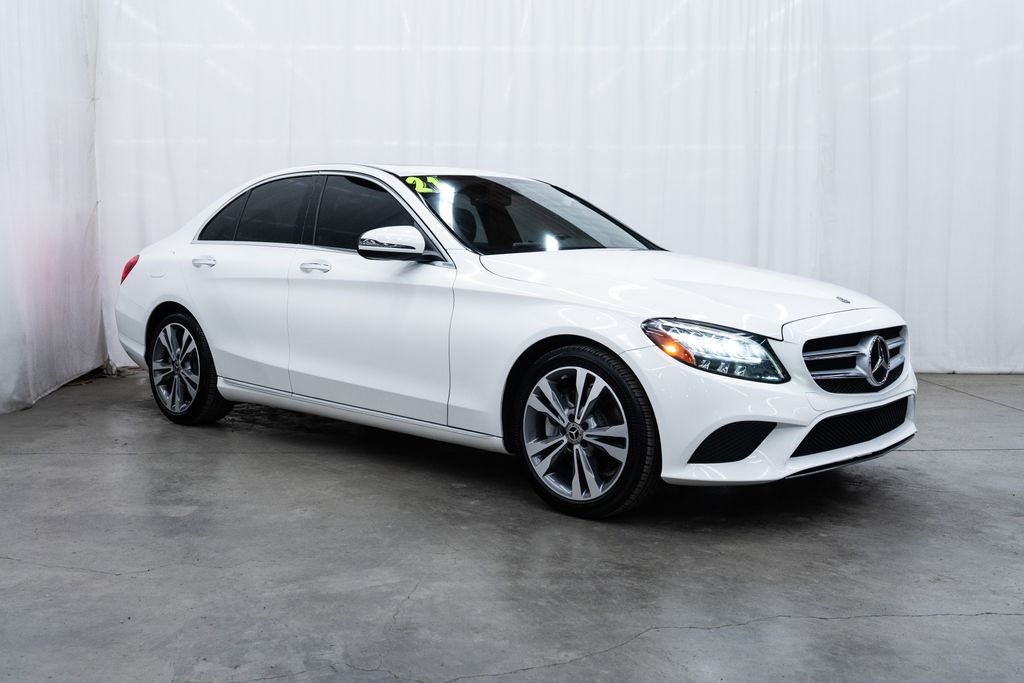 White 2021 Mercedes-Benz C-Class C 300 Sedan RWD Sedan Rear-Wheel Drive 9-Speed Automatic