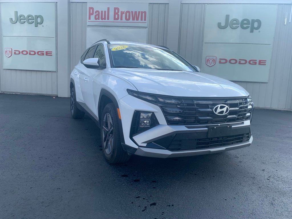 White Pearl 2026 Hyundai Tucson SUV / Crossover All-Wheel Drive 8-Speed Automatic