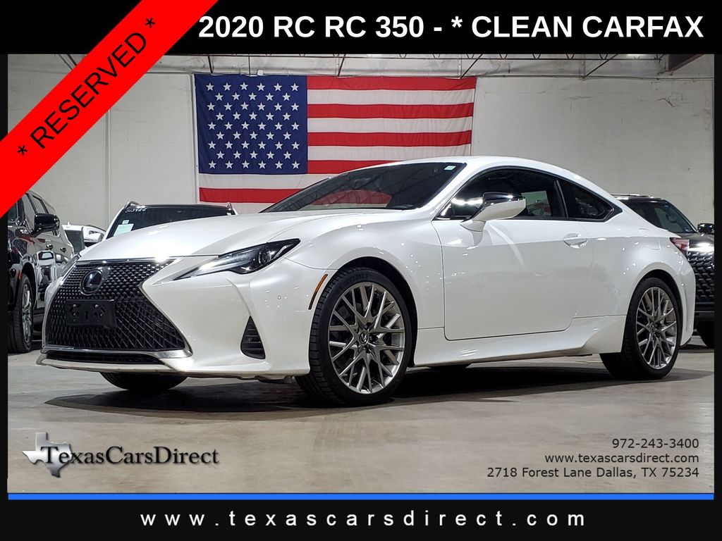 Ultra White 2020 Lexus RC Coupe Rear-Wheel Drive 8-Speed Automatic
