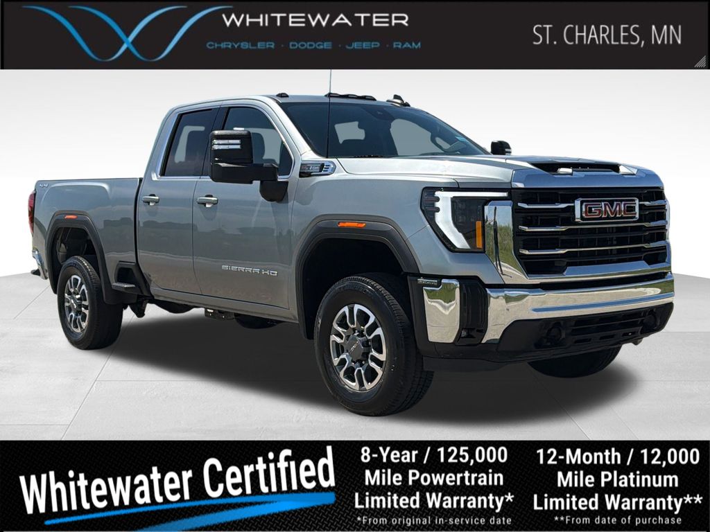 Sterling Metallic 2024 GMC Sierra 2500HD SLE Double Cab 4WD Pickup Truck Four-Wheel Drive Automatic