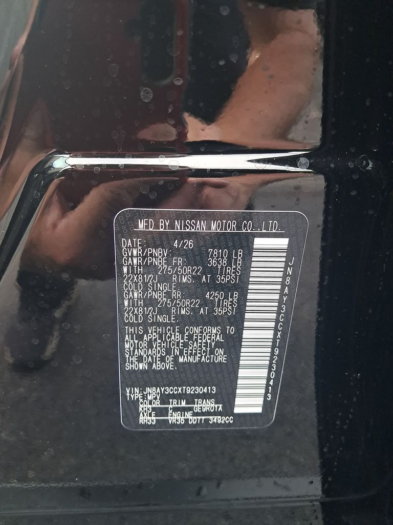 2026 Nissan Armada Platinum Reserve Black at John Sisson Motors