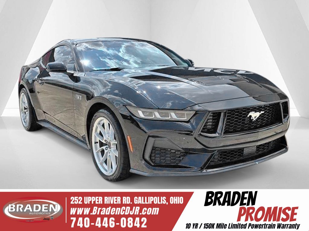 Shadow Black 2024 Ford Mustang Coupe Rear-Wheel Drive Automatic