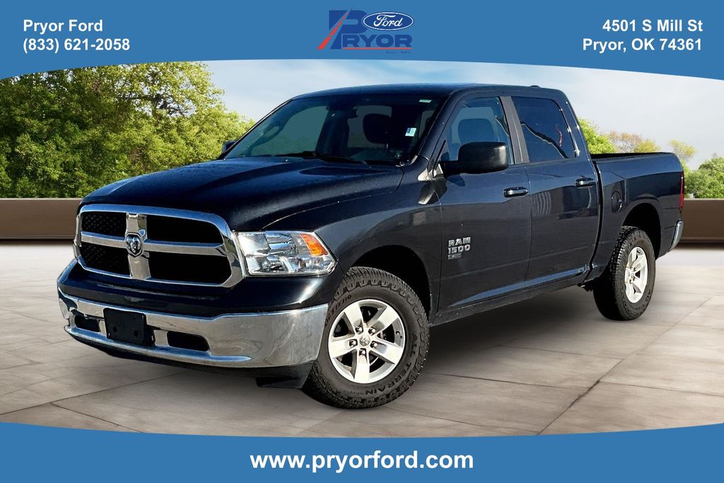 Gray (Maximum Steel Metallic Clearcoat) 2021 RAM 1500 Classic SLT Crew Cab 4WD Pickup Truck Four-Wheel Drive 8-Speed Automatic