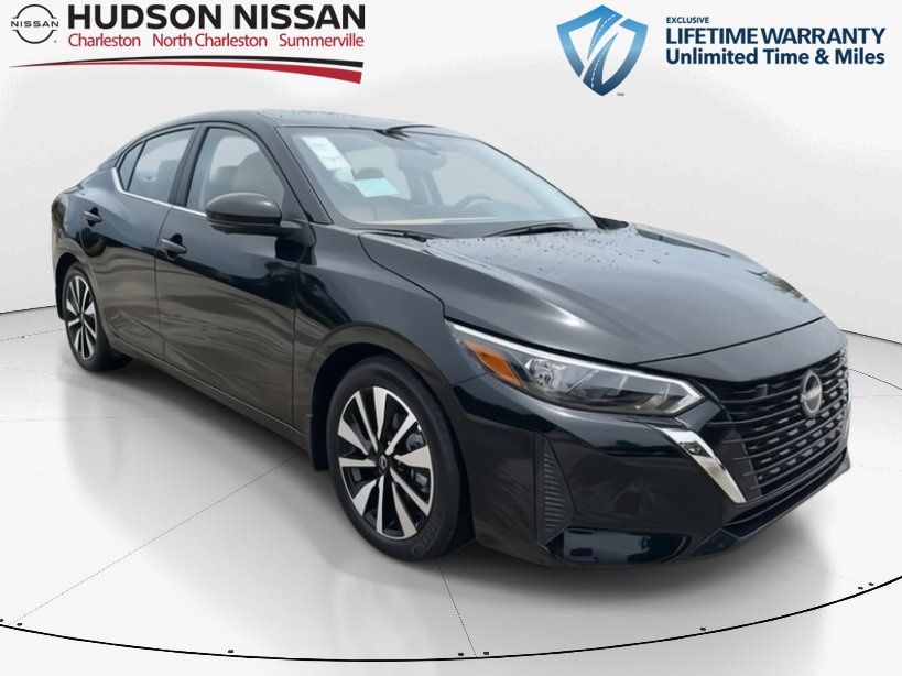 2025 Super Black Nissan Sentra SV FWD Sedan