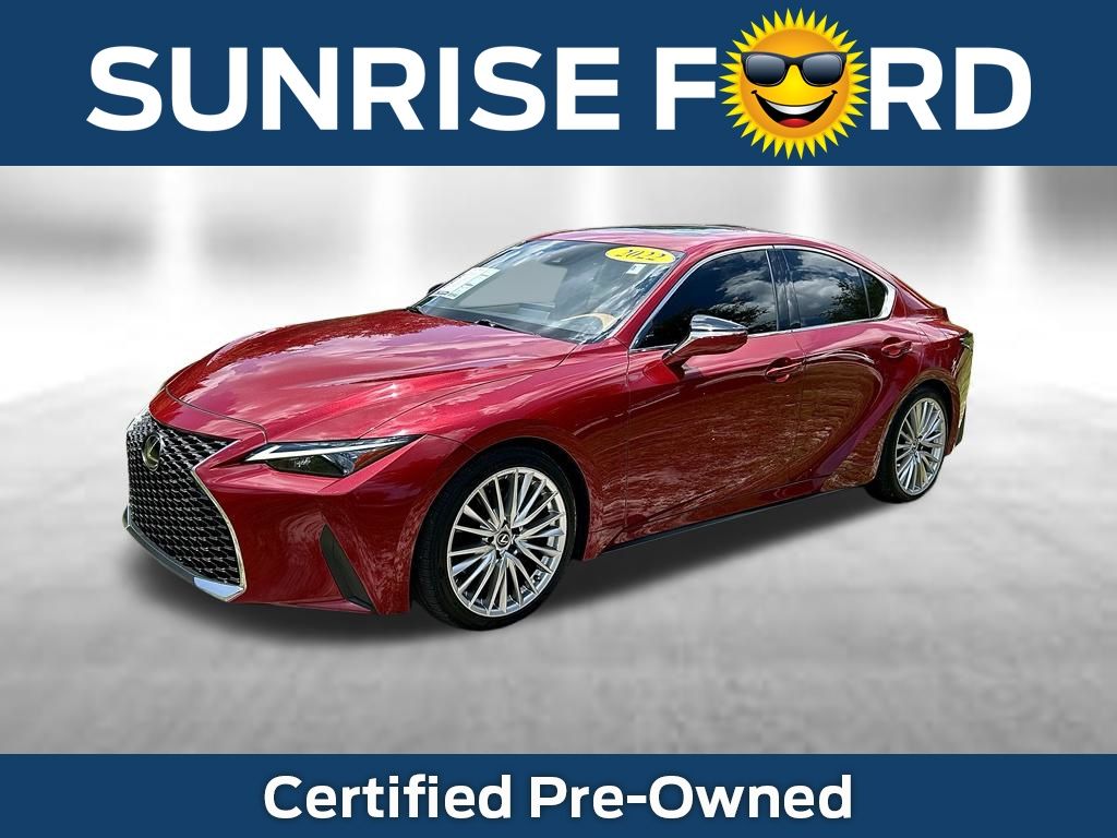 Matador Red Mica 2022 Lexus IS Sedan Rear-Wheel Drive 8-Speed Automatic