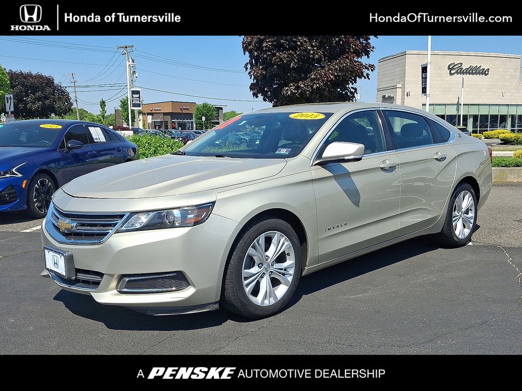 Champagne Silver Metallic 2015 Chevrolet Impala 2LT FWD Sedan Front-Wheel Drive 6-Speed Automatic Overdrive