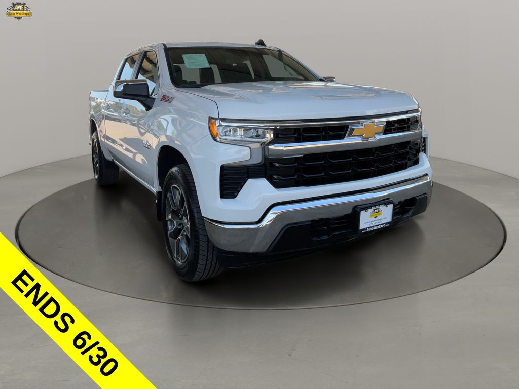 Summit White 2024 Chevrolet Silverado 1500 Pickup Truck Four-Wheel Drive Automatic