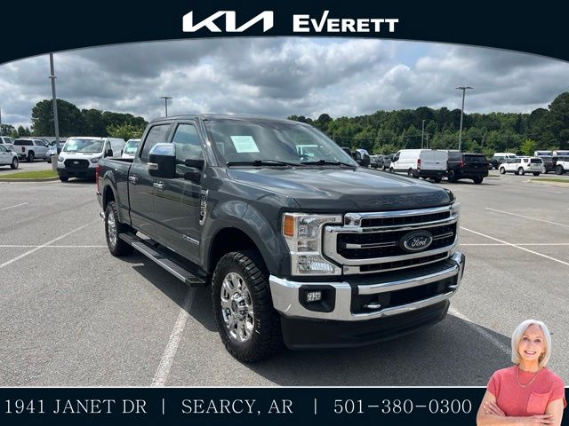 Gray Metallic 2021 Ford F-250 Super Duty Pickup Truck Four-Wheel Drive Automatic