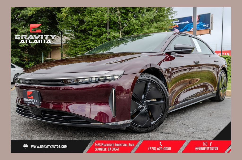 Zenith Red Metallic 2024 Lucid Air Sedan Rear-Wheel Drive 1-Speed Automatic