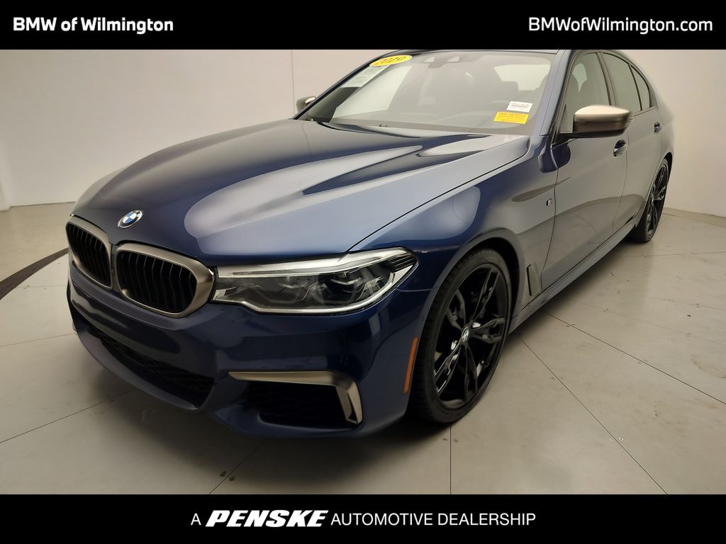 Mediterranean Blue Metallic 2019 BMW 5 Series Sedan All-Wheel Drive 8-Speed Automatic