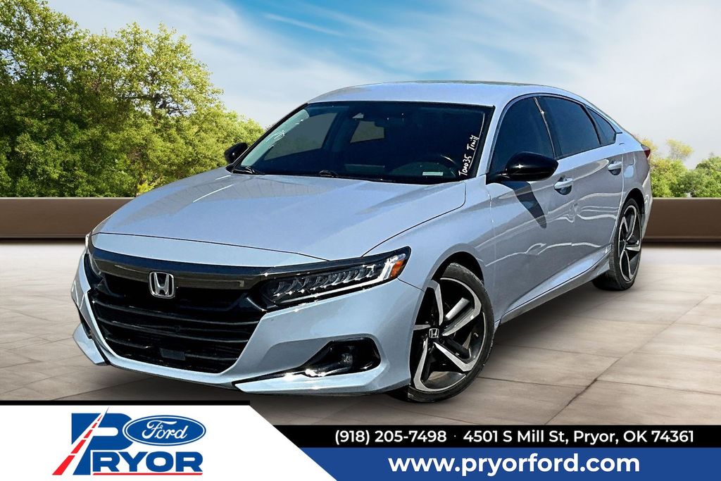 Gray 2022 Honda Accord Sedan Front-Wheel Drive Continuously Variable Transmission