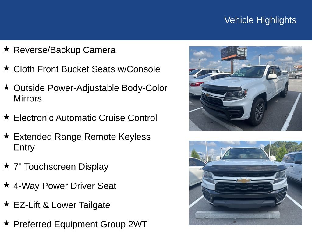 2021 Chevrolet Colorado Work Truck