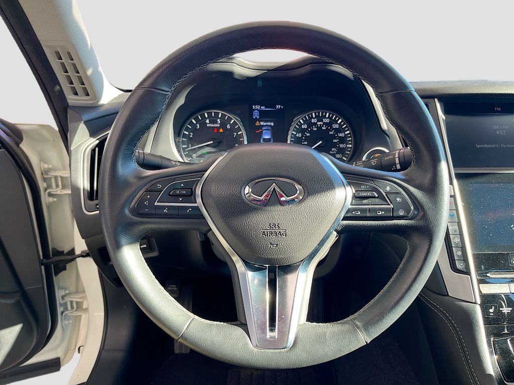 2023 INFINITI Q50 LUXE White at AutoSavvy Houston Northwest