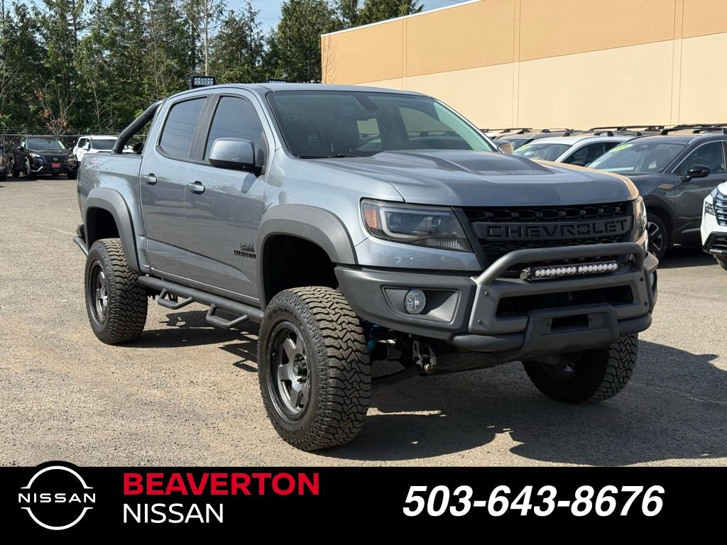 Gray (Satin Steel Metallic) 2020 Chevrolet Colorado ZR2 Crew Cab 4WD Pickup Truck Four-Wheel Drive 8-Speed Automatic