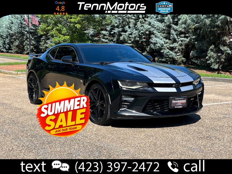 Black 2018 Chevrolet Camaro Coupe Rear-Wheel Drive 8-Speed Automatic