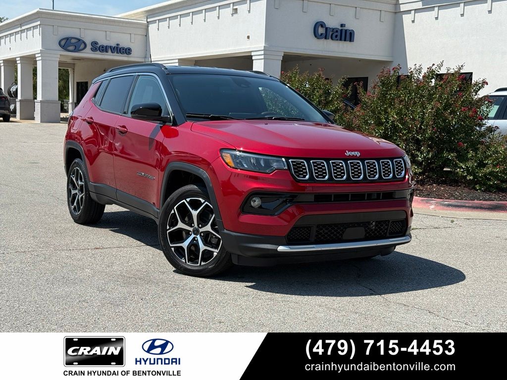 Red 2025 Jeep Compass SUV / Crossover Four-Wheel Drive 8-Speed Automatic