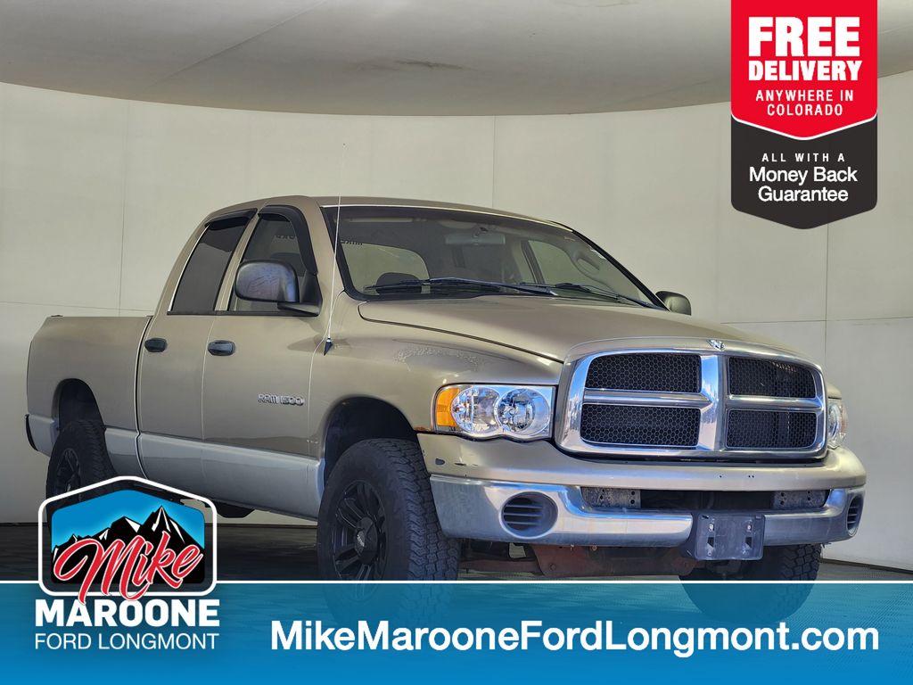 Light Almond Pearl Metallic 2004 Dodge RAM 1500 Pickup Truck Four-Wheel Drive 5-Speed Automatic