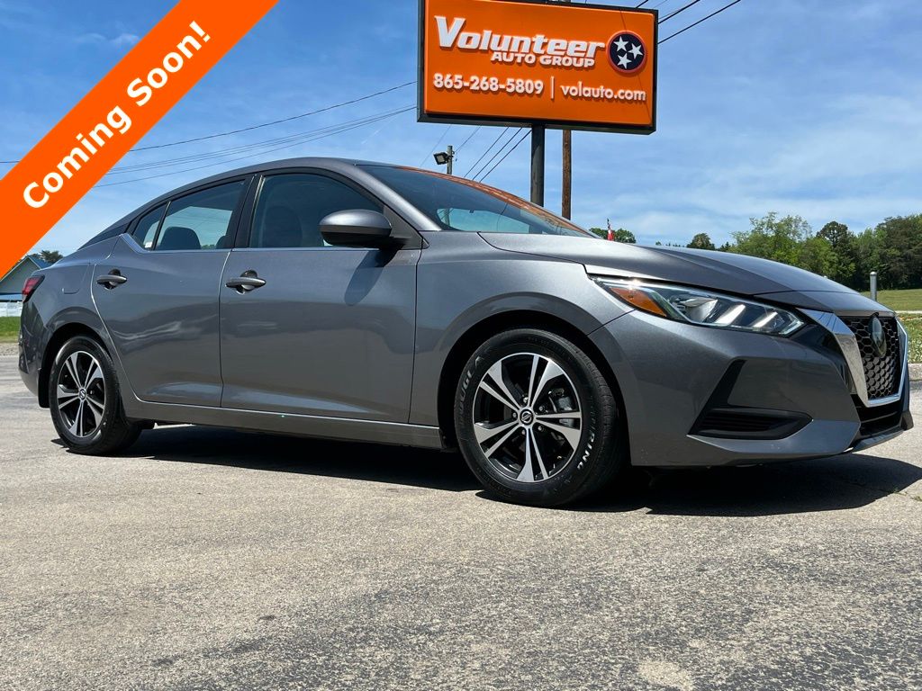 Gray (Gun Metallic) 2021 Nissan Sentra SV FWD Sedan Front-Wheel Drive Continuously Variable Transmission