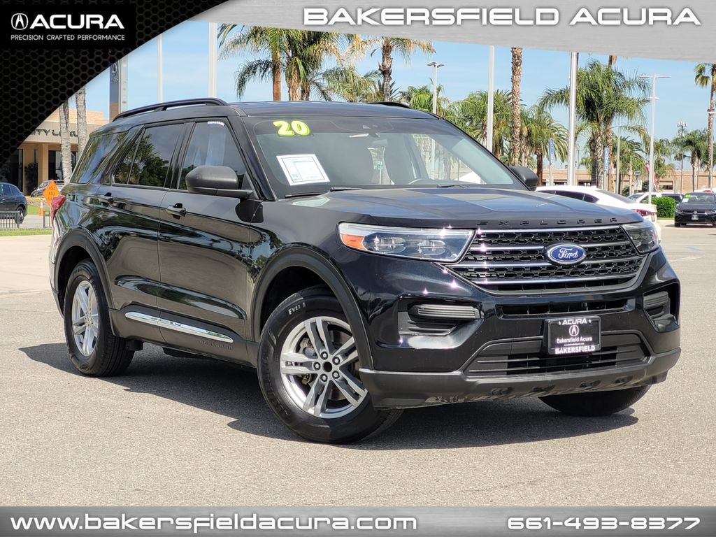 Black Metallic 2020 Ford Explorer SUV / Crossover Rear-Wheel Drive Automatic