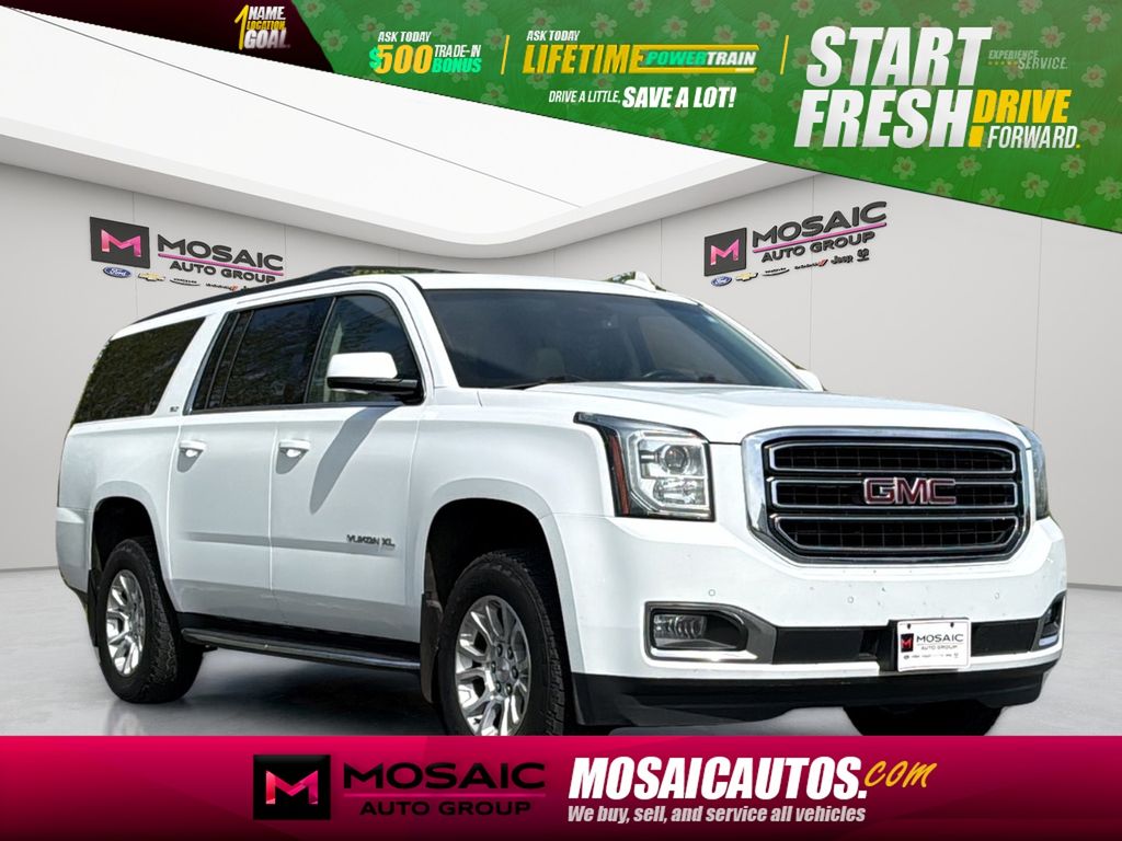 Summit White 2019 GMC Yukon XL SLT 4WD SUV / Crossover Four-Wheel Drive 6-Speed Automatic Overdrive