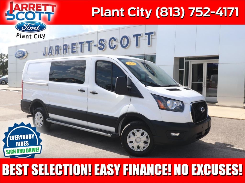 Oxford White 2023 Ford Transit Cargo Van Rear-Wheel Drive 