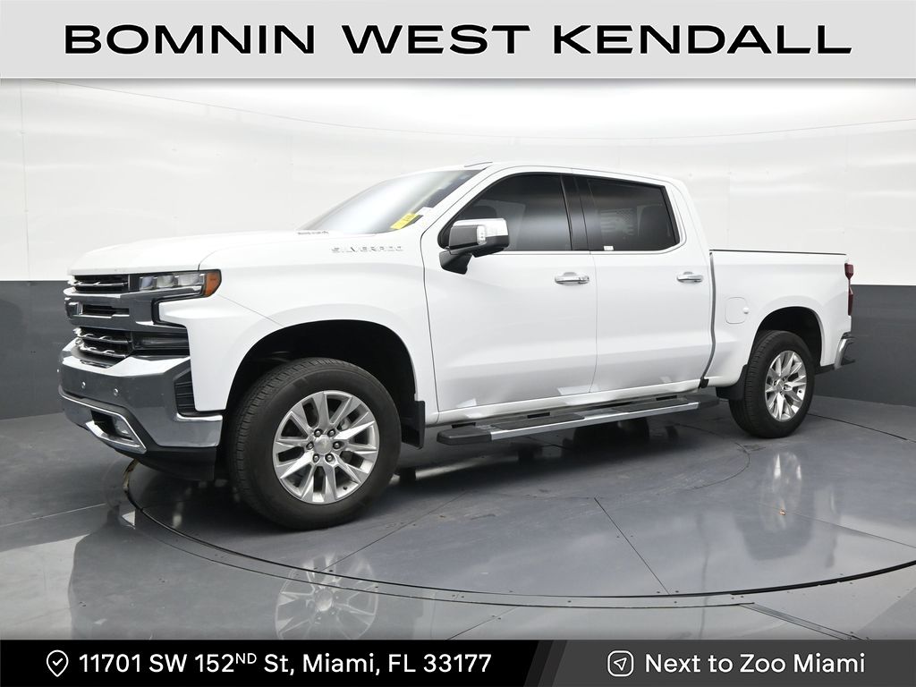 Summit White 2020 Chevrolet Silverado 1500 LTZ Crew Cab RWD Pickup Truck 4X2 Automatic