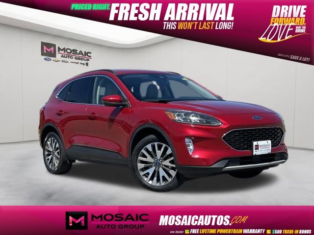 Red Metallic 2020 Ford Escape Titanium AWD SUV / Crossover All-Wheel Drive 8-Speed Automatic