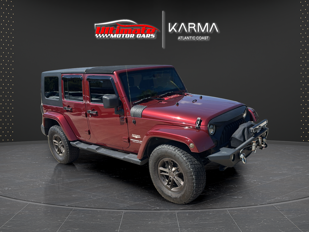 Red Rock Crystal Pearlcoat 2008 Jeep Wrangler Unlimited Sahara 4WD SUV / Crossover Four-Wheel Drive 4-Speed Automatic