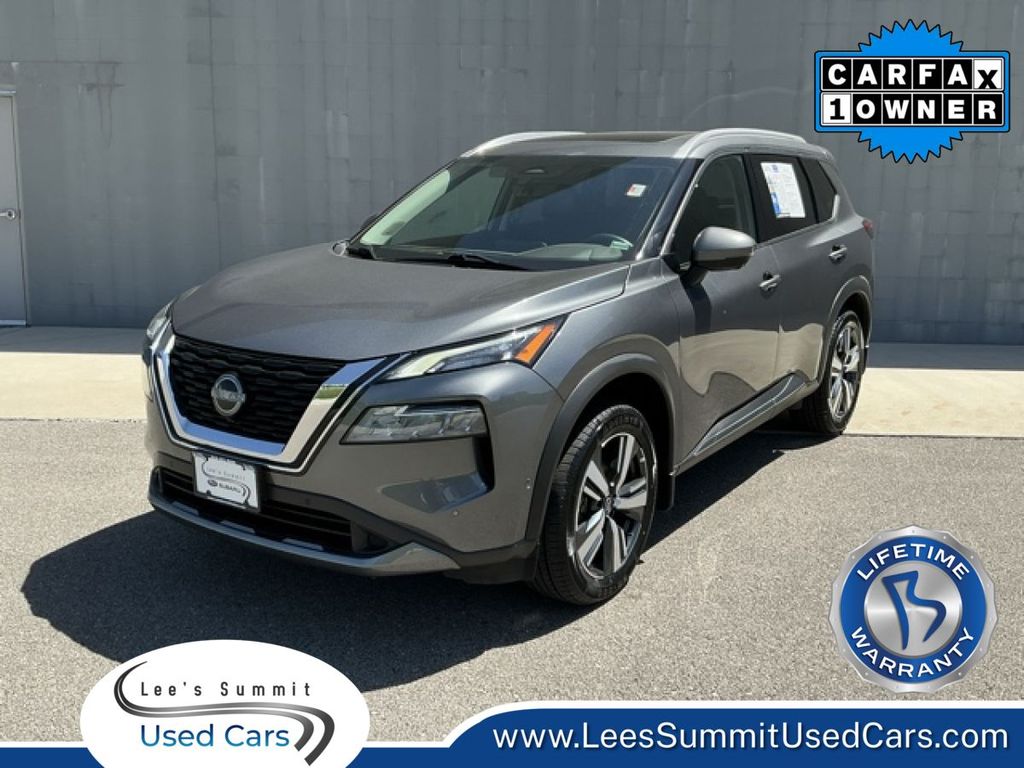 Gray (Gun Metallic) 2023 Nissan Rogue SL AWD SUV / Crossover All-Wheel Drive Continuously Variable Transmission