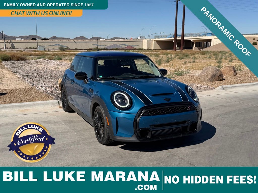 Island Blue Metallic 2023 MINI Cooper S 2-Door Hatchback FWD Hatchback Front-Wheel Drive 7-Speed Automatic