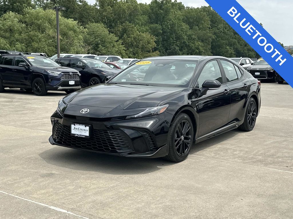 Midnight Black Metallic 2025 Toyota Camry Sedan Front-Wheel Drive Continuously Variable Transmission