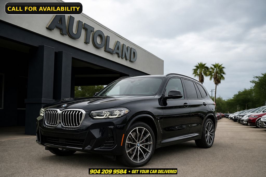 Black Sapphire Metallic 2022 BMW X3 SUV / Crossover Rear-Wheel Drive 8-Speed Automatic