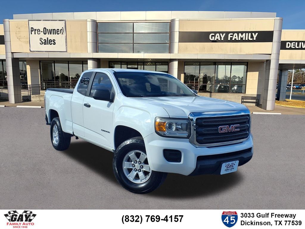 Summit White 2016 GMC Canyon Ext. Cab LB Pickup Truck 4X2 6-Speed Automatic