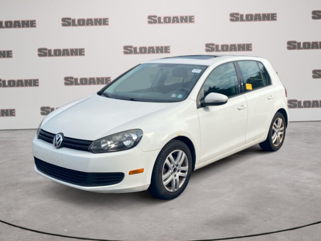Candy White 2011 Volkswagen Golf Hatchback Front-Wheel Drive 6-Speed Automatic
