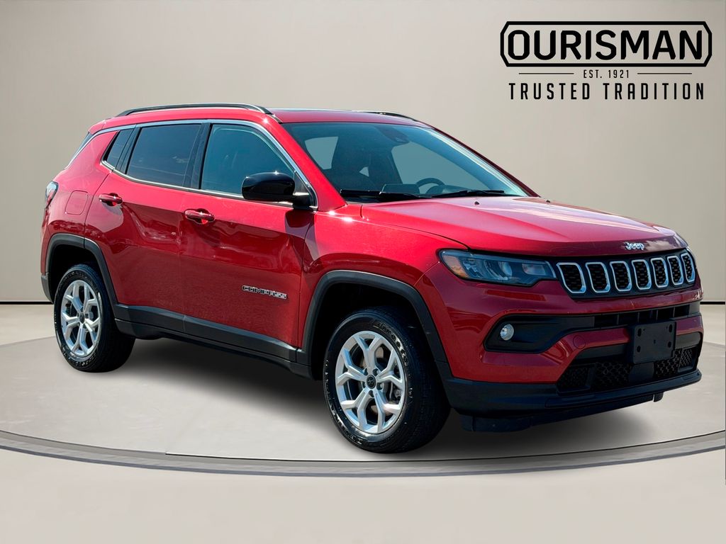 Red Hot Pearlcoat 2025 Jeep Compass Latitude 4WD SUV / Crossover Four-Wheel Drive 8-Speed Automatic