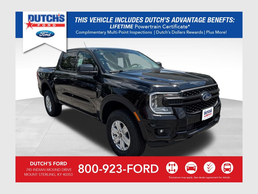 Shadow Black 2026 Ford Ranger Pickup Truck Four-Wheel Drive Automatic